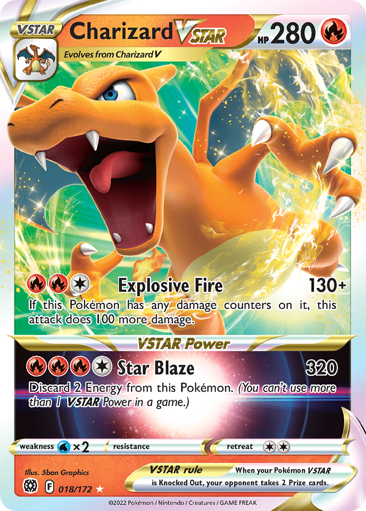 Brilliant Stars Charizard VSTAR #18/172
