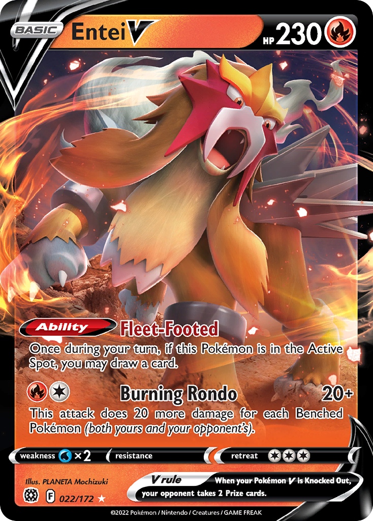Brilliant Stars Entei V #22/172