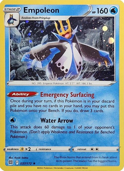 Brilliant Stars Galaxy Holo Empoleon #37/172