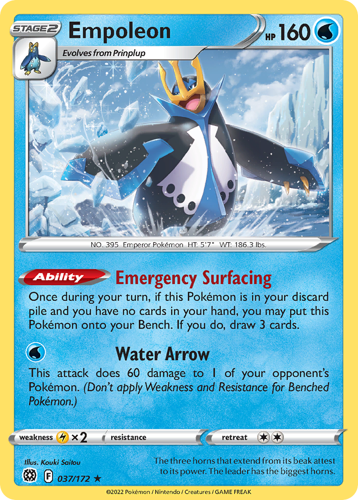 Brilliant Stars Holo Empoleon #37/172