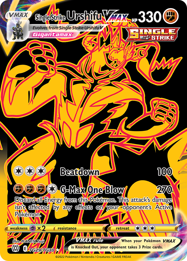 Brilliant Stars Trainer Gallery Urshifu VMAX #TG29/30