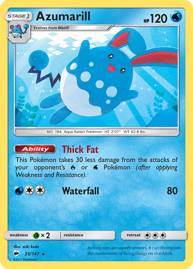Burning Shadows Azumarill #35/147