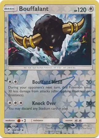Burning Shadows Bouffalant #108/147 reverse holo