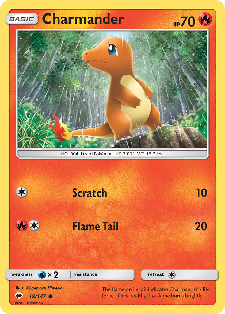 Burning Shadows Charmander #18/147
