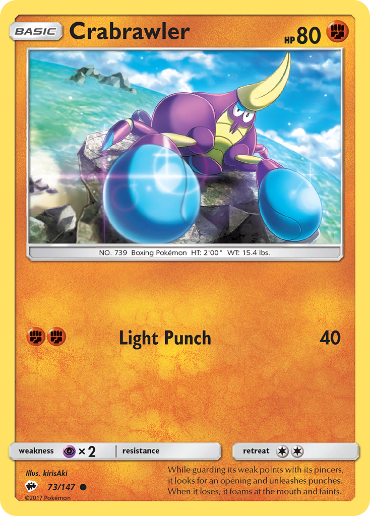 Burning Shadows Crabrawler #73/147