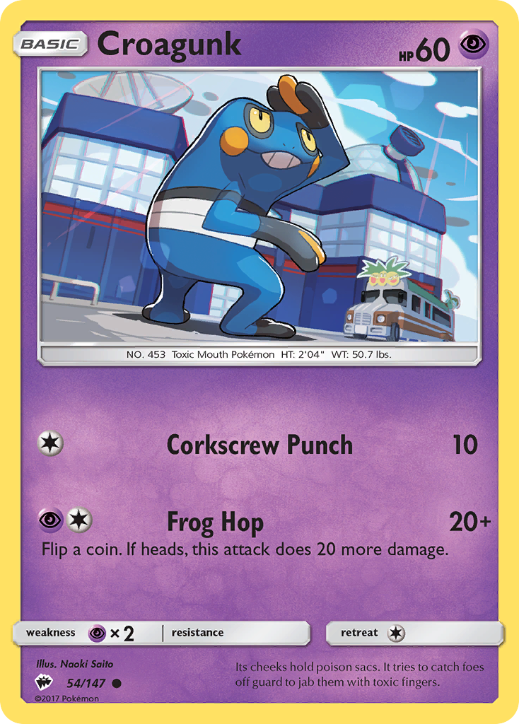 Burning Shadows Croagunk #54/147