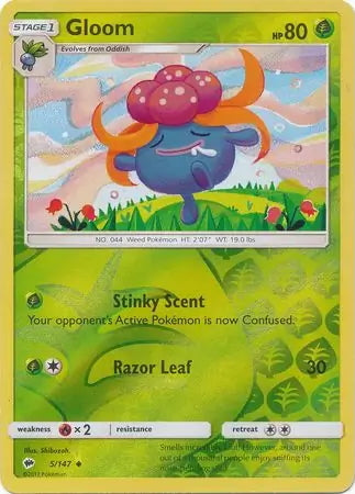 Burning Shadows Gloom #5/147 reverse holo