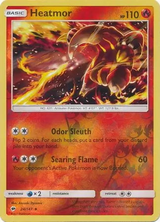 Burning Shadows Heatmor #24/147 reverse holo