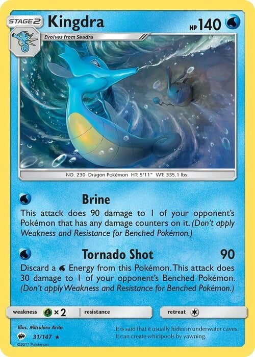 Burning Shadows Holo Kingdra #31/147