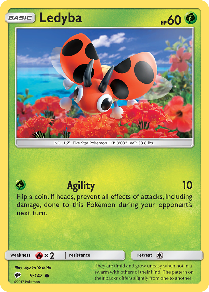 Burning Shadows Ledyba #9/147