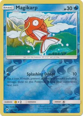 Burning Shadows Magikarp #32/147 reverse holo