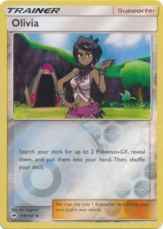 Burning Shadows Olivia #119/147 reverse holo