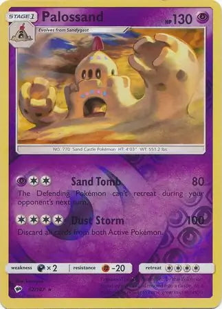 Burning Shadows Palossand #62/147 reverse holo