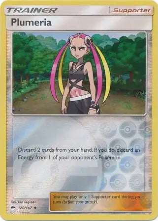 Burning Shadows Plumeria #120/147 reverse holo