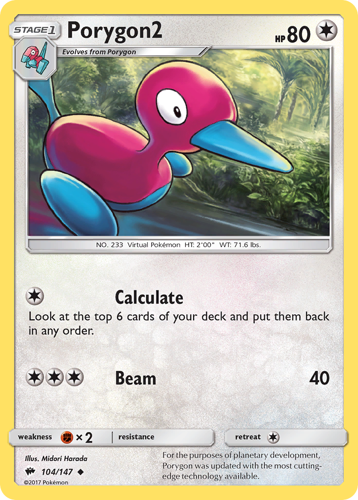 Burning Shadows Porygon2 #104/147