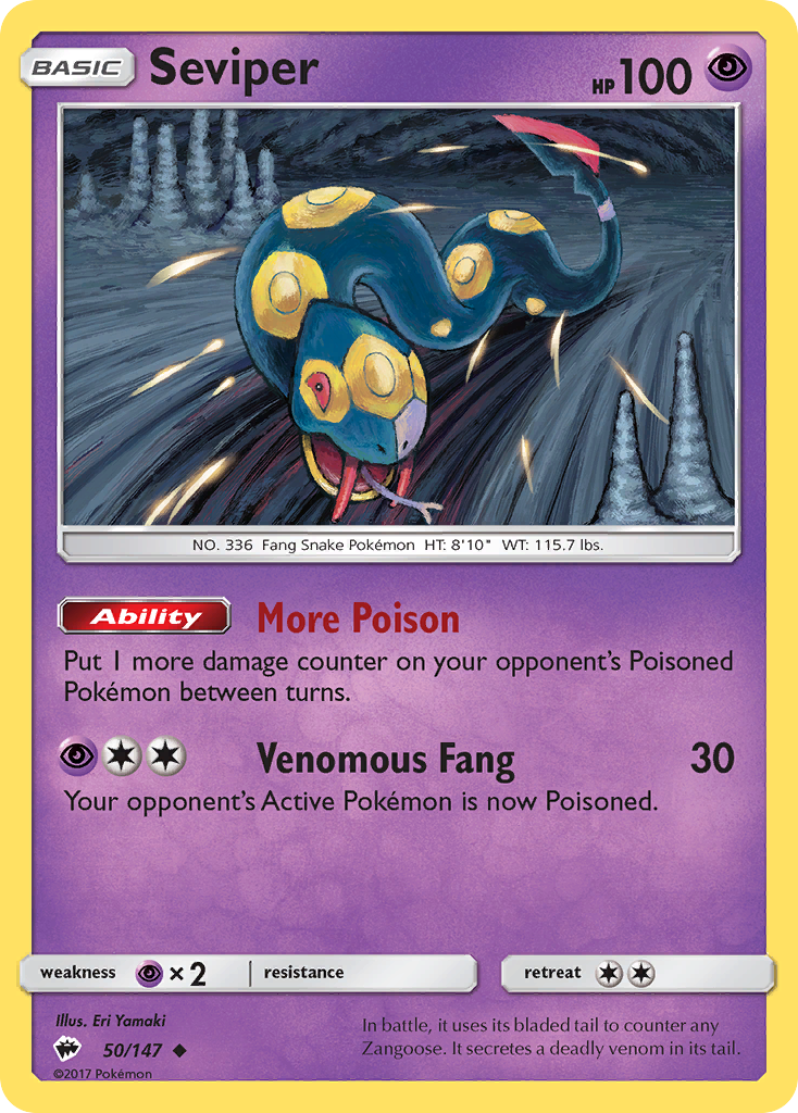 Burning Shadows Seviper #50/147