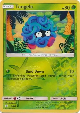 Burning Shadows Tangela #7/147 reverse holo