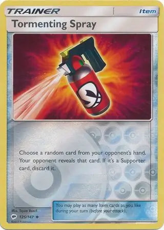 Burning Shadows Tormenting Spray #125/147 reverse holo