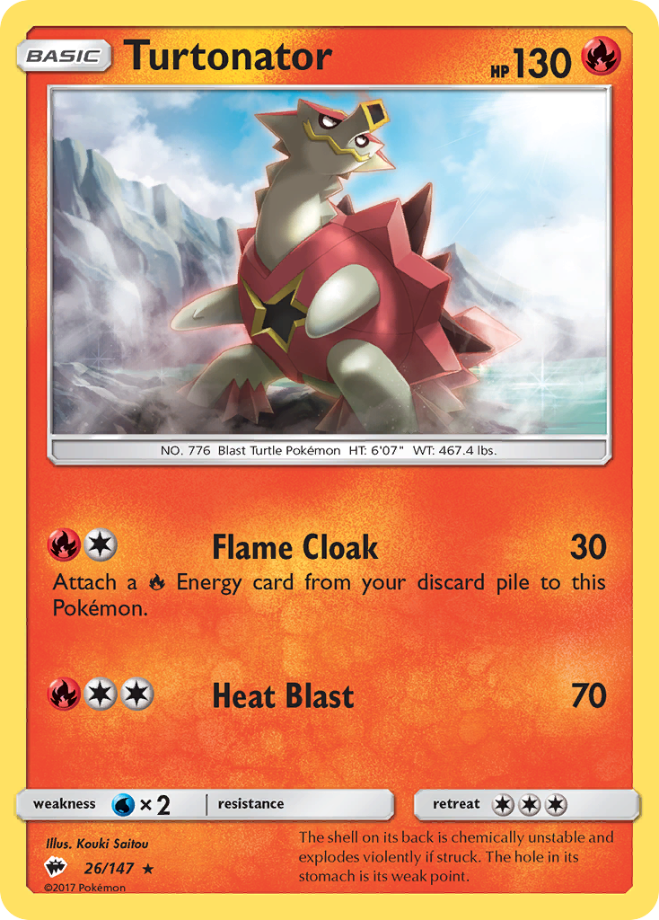 Burning Shadows Turtonator #26/147
