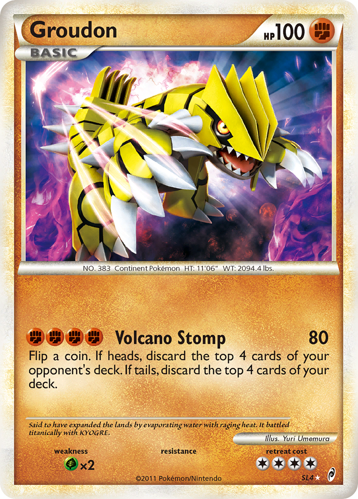 Call of Legends Holo Groudon #SL4