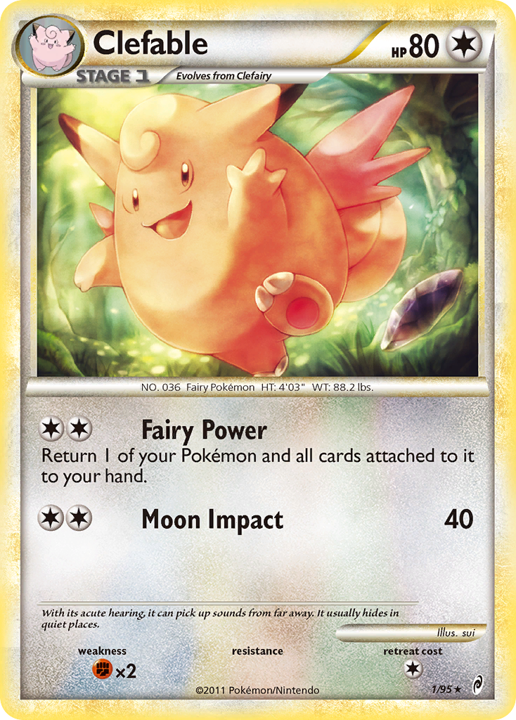 Call of Legends Non - Holo Clefable #1/95