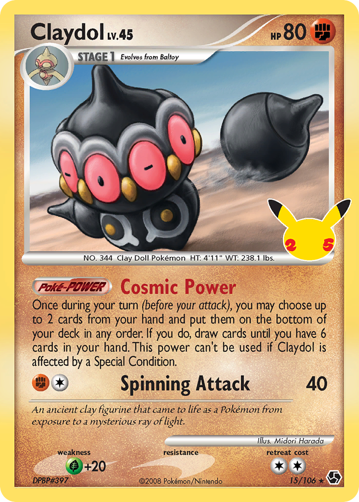 Celebrations Promo Claydol #15 / 106