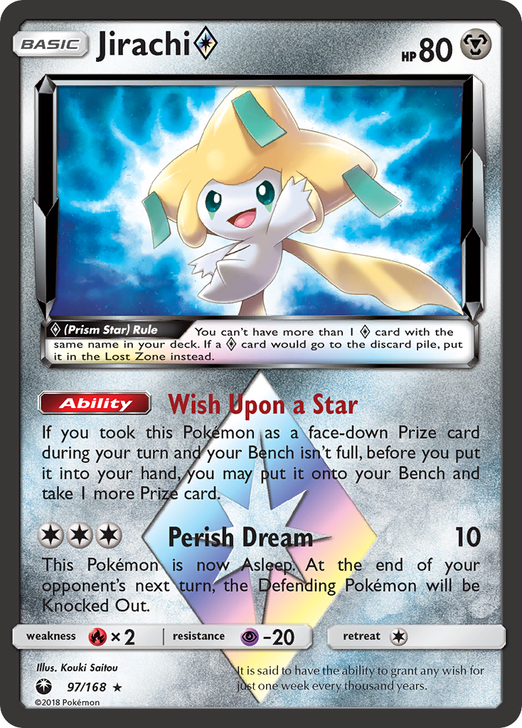 Celestial Storm Jirachi Prism Star #97/168