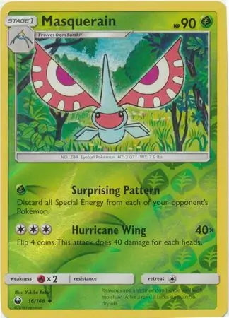 Celestial Storm Masquerain #16/168 reverse holo
