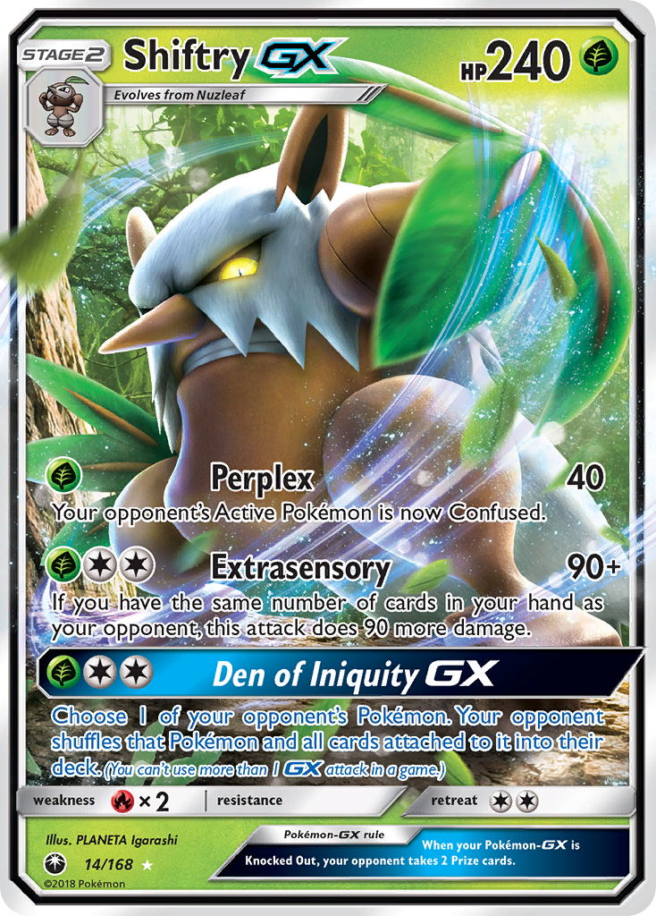 Celestial Storm Shiftry GX #14/168