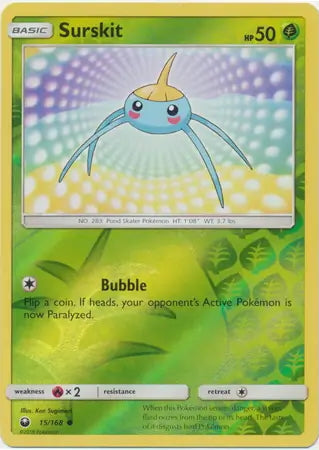 Celestial Storm Surskit #15/168 reverse holo