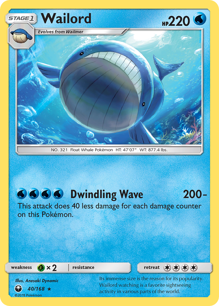 Celestial Storm Wailord #40/168