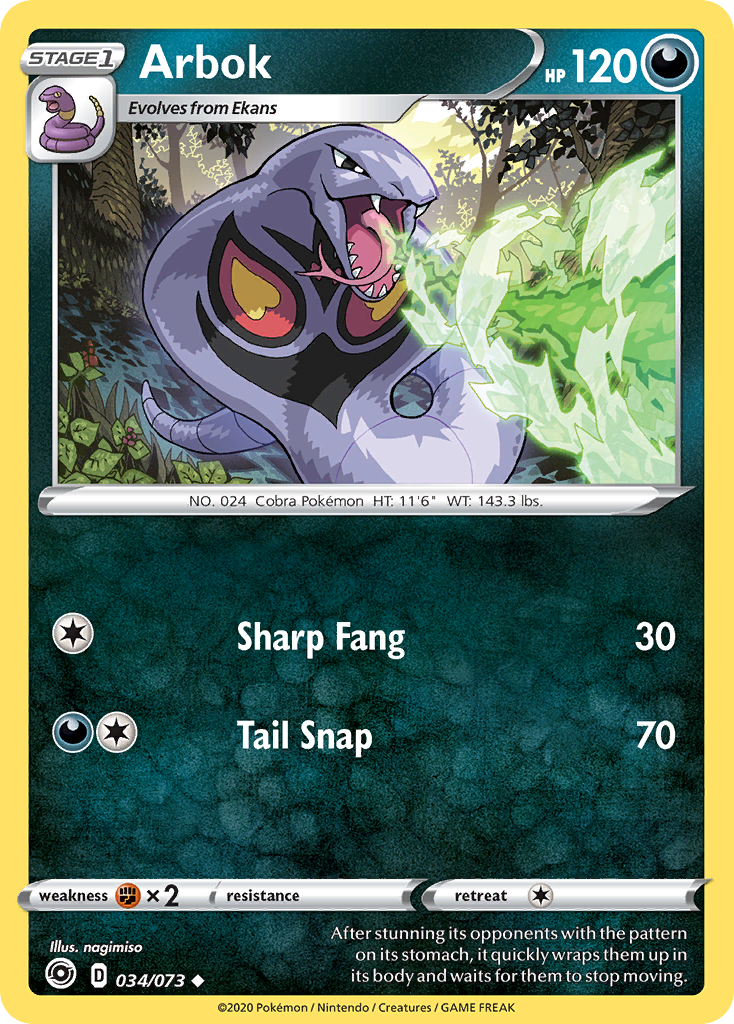Champion’s Path Arbok #34/73