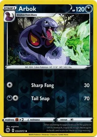 Champion’s Path Arbok #34/73 reverse holo