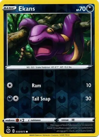 Champion’s Path Ekans #33/73 reverse holo