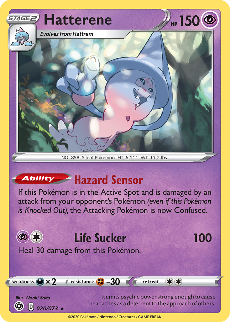 Champion’s Path Holo Hatterene #20/73