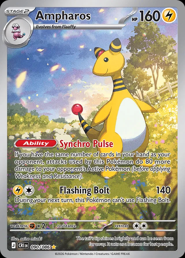 Chaos Rising Ampharos #090/86
