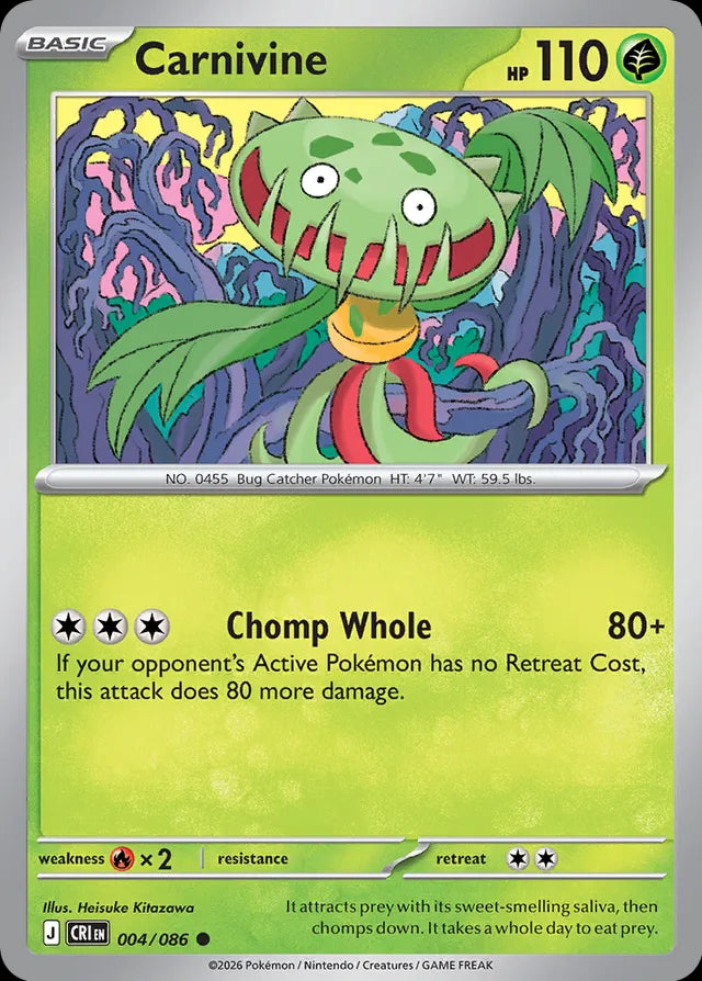Chaos Rising Carnivine #004/86
