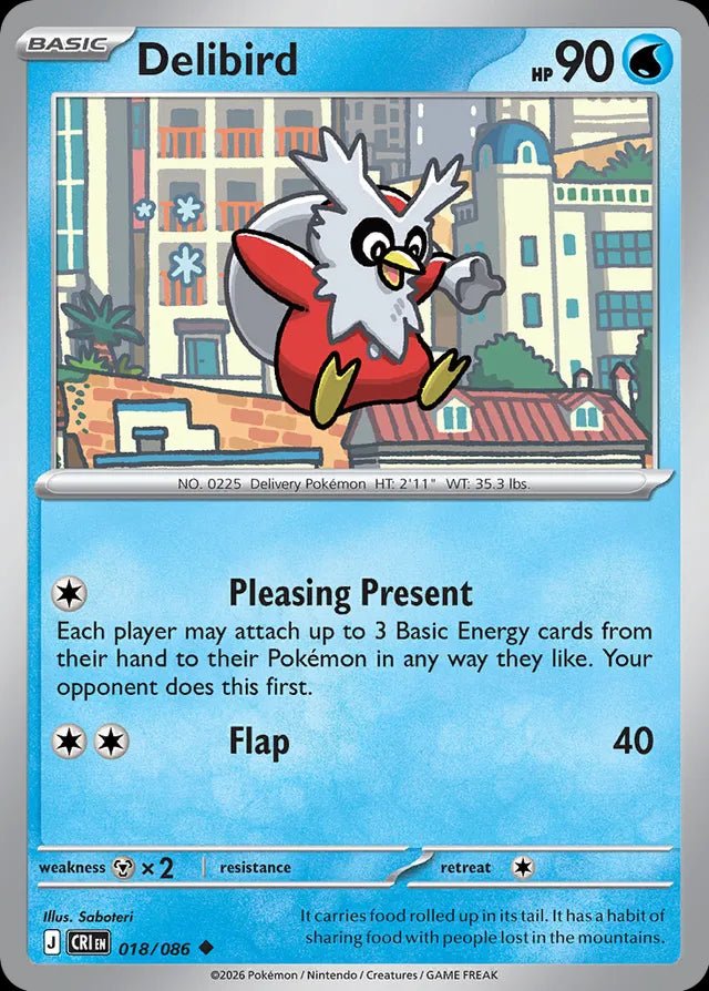 Chaos Rising Delibird #018/86