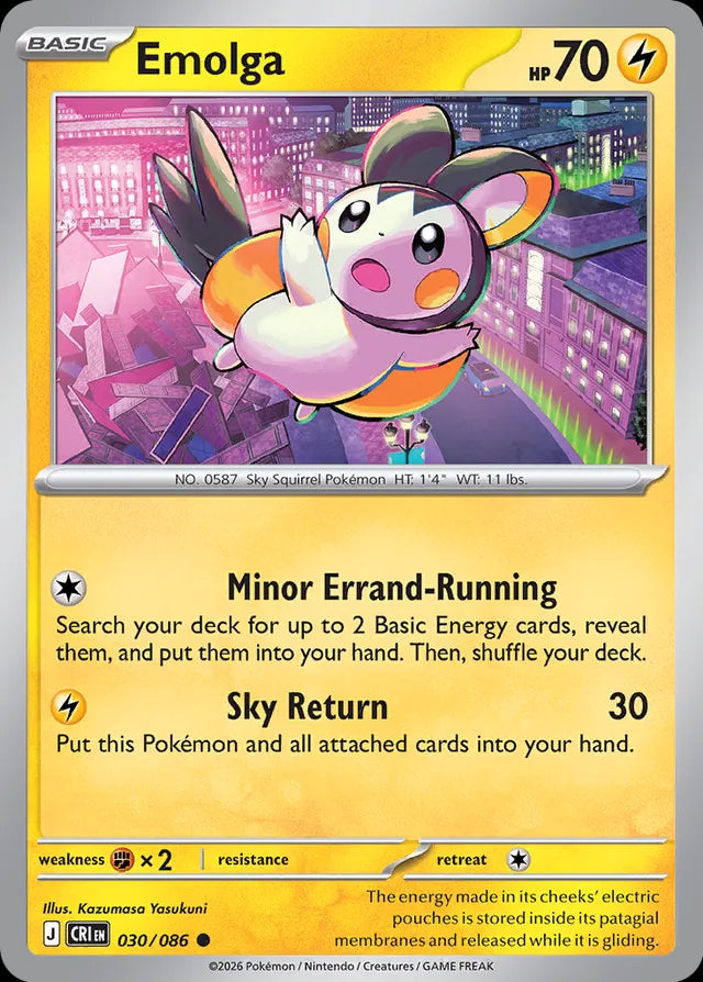 Chaos Rising Emolga #030/86