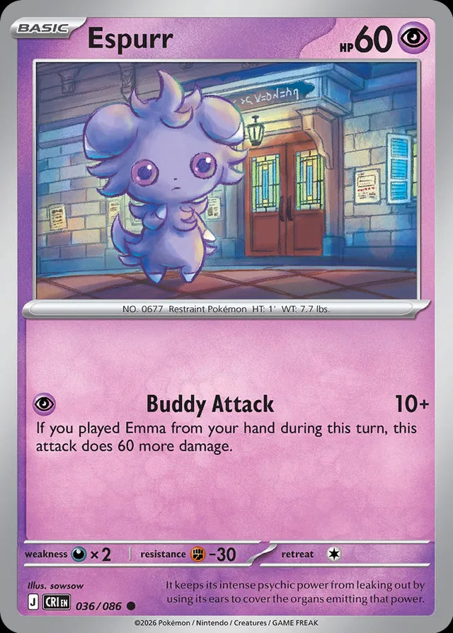 Chaos Rising Espurr #036/86