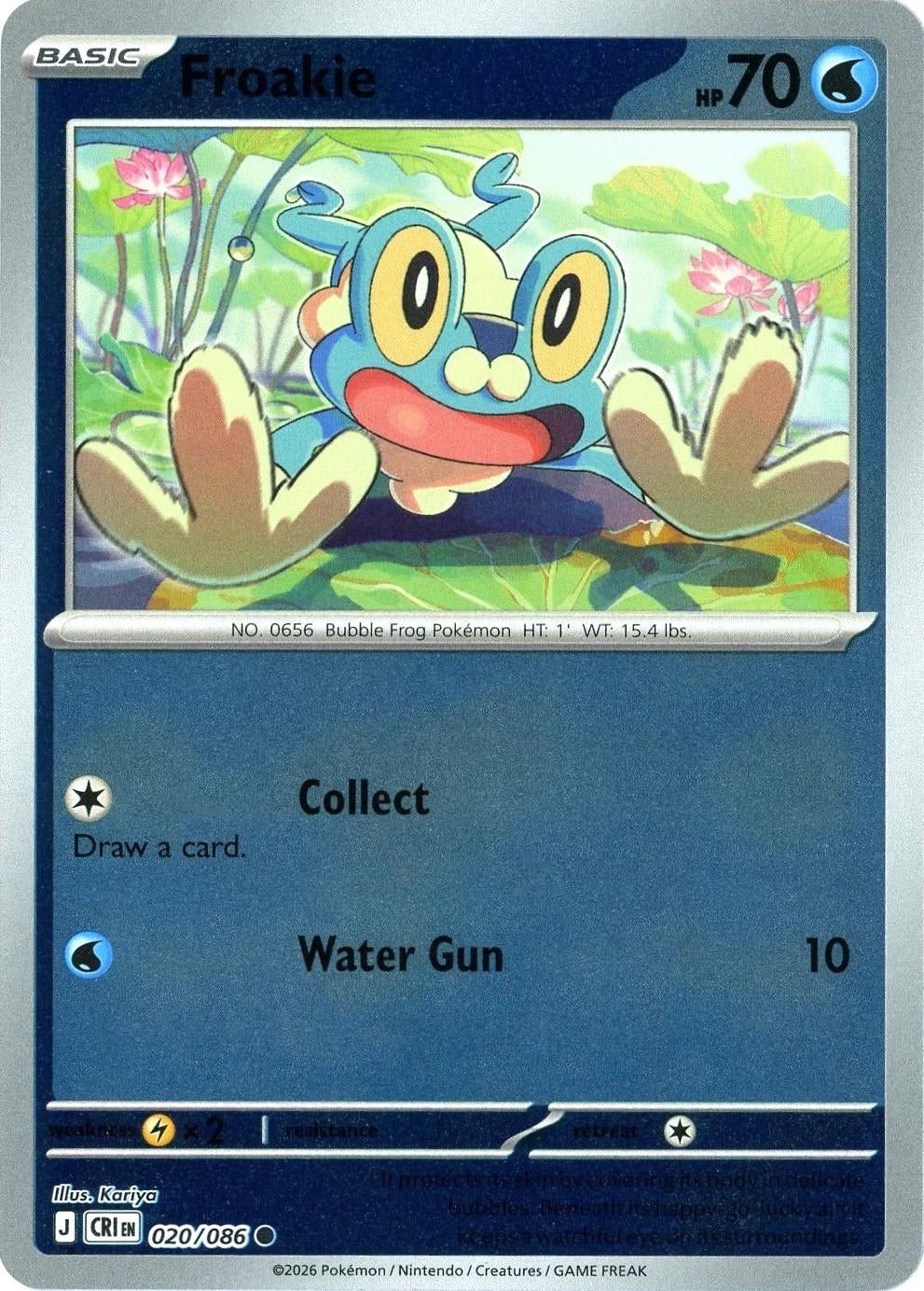 Chaos Rising Froakie #020/86 reverse holo