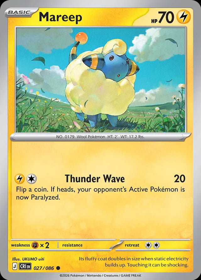 Chaos Rising Mareep #027/86