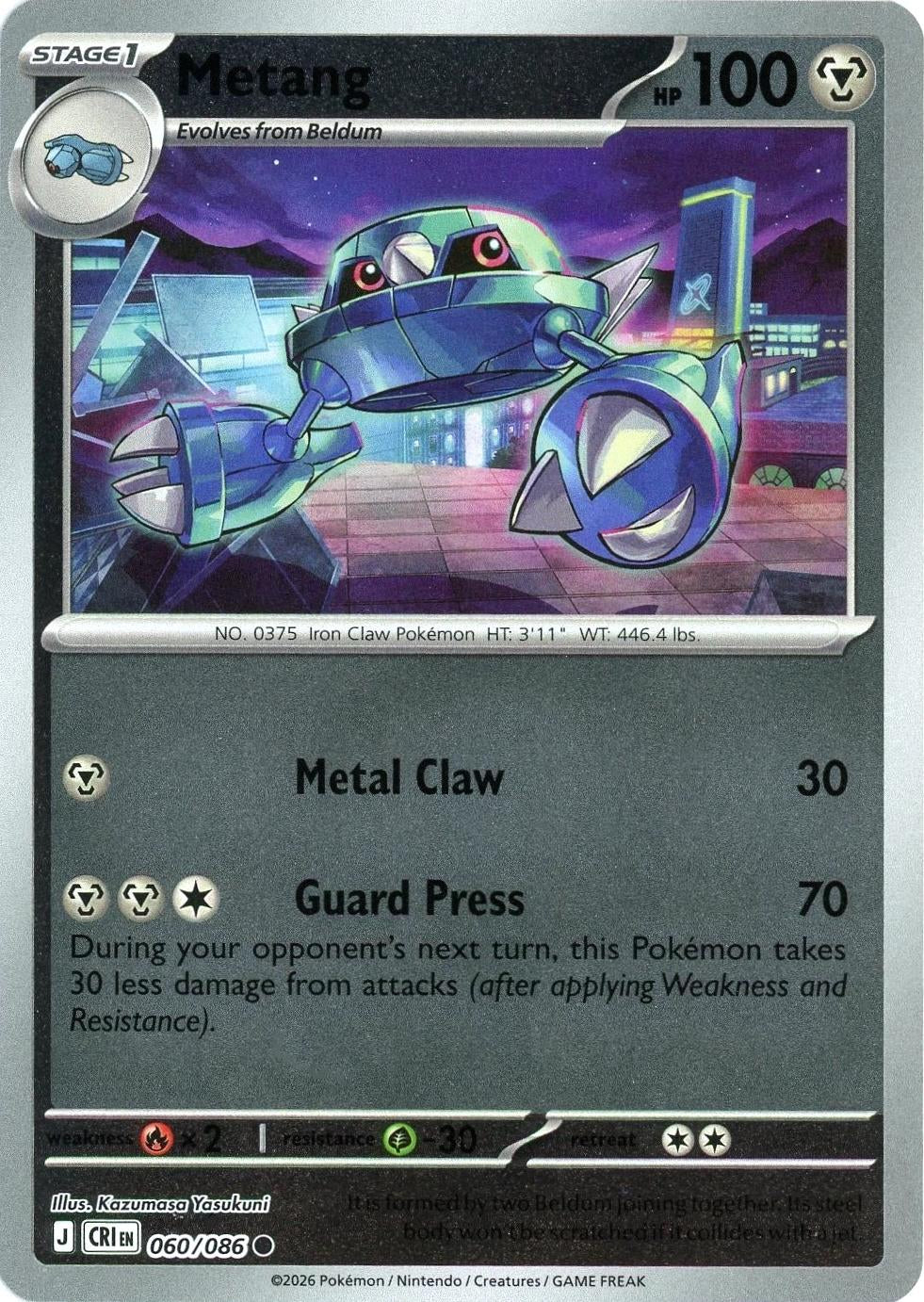 Chaos Rising Metang #060/86 reverse holo