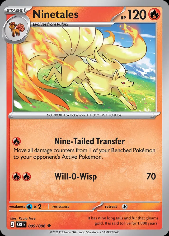 Chaos Rising Ninetales #009/86