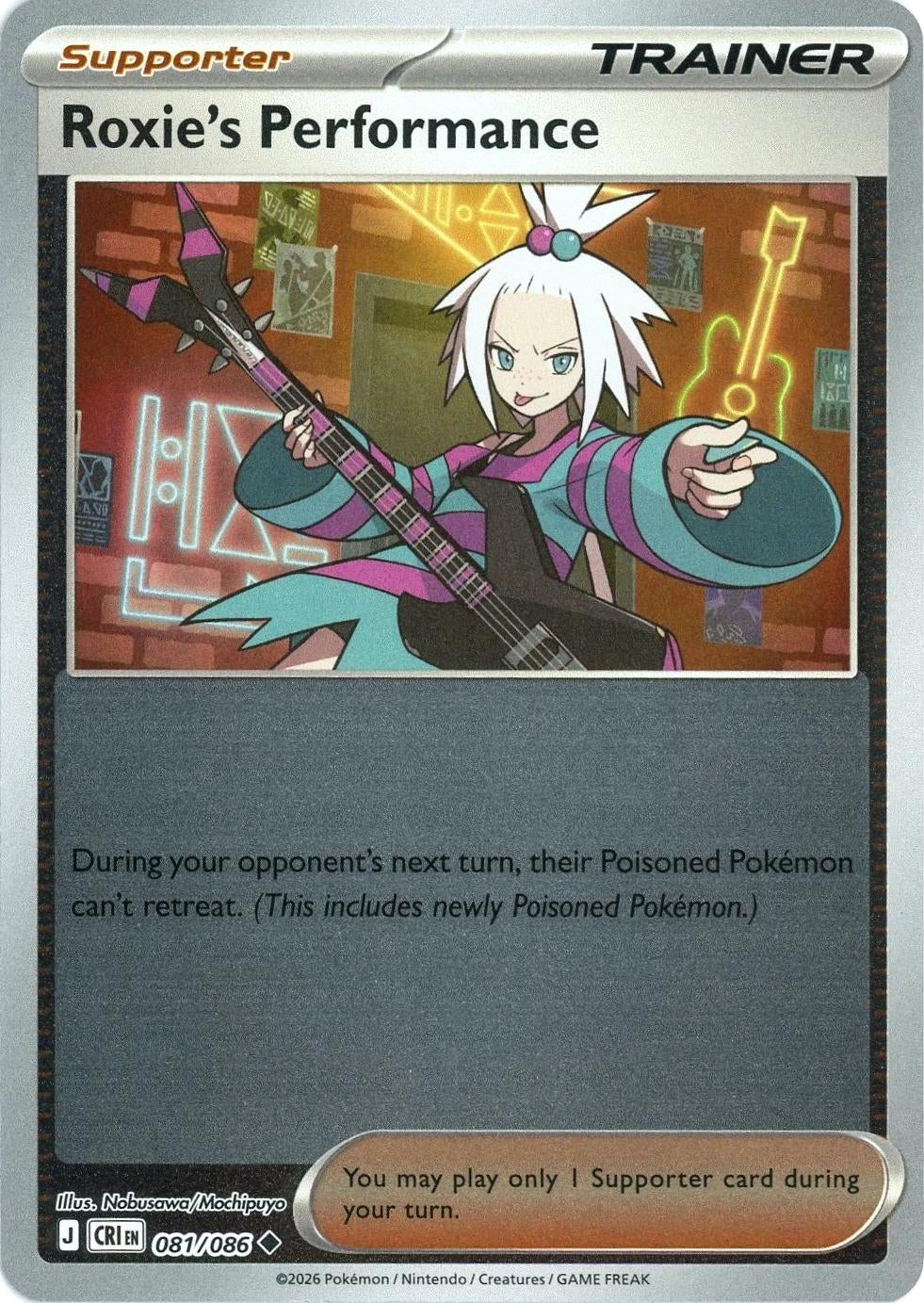 Chaos Rising Roxie's Performance #081/86 reverse holo