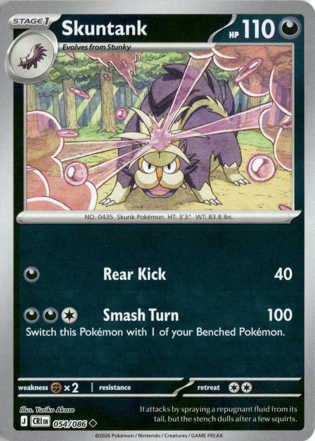 Chaos Rising Skuntank #054/86 reverse holo