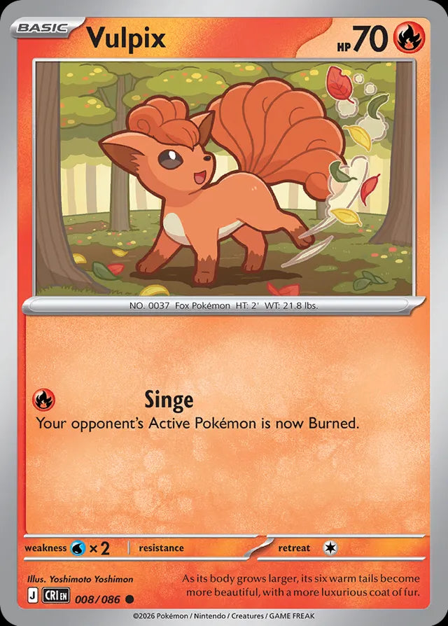 Chaos Rising Vulpix #008/86