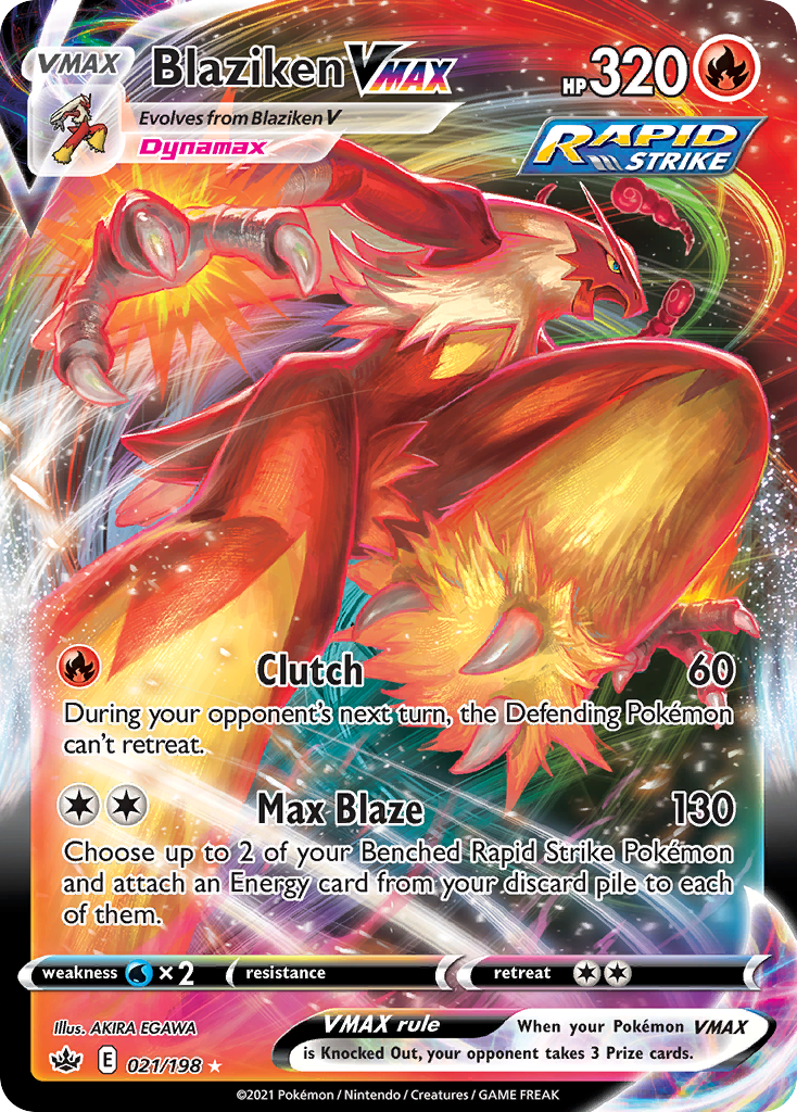 Chilling Reign Blaziken VMAX #21/198