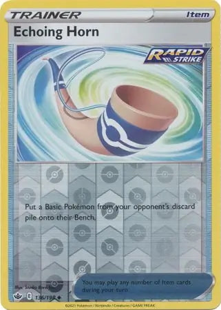 Chilling Reign Echoing Horn #136/198 reverse holo