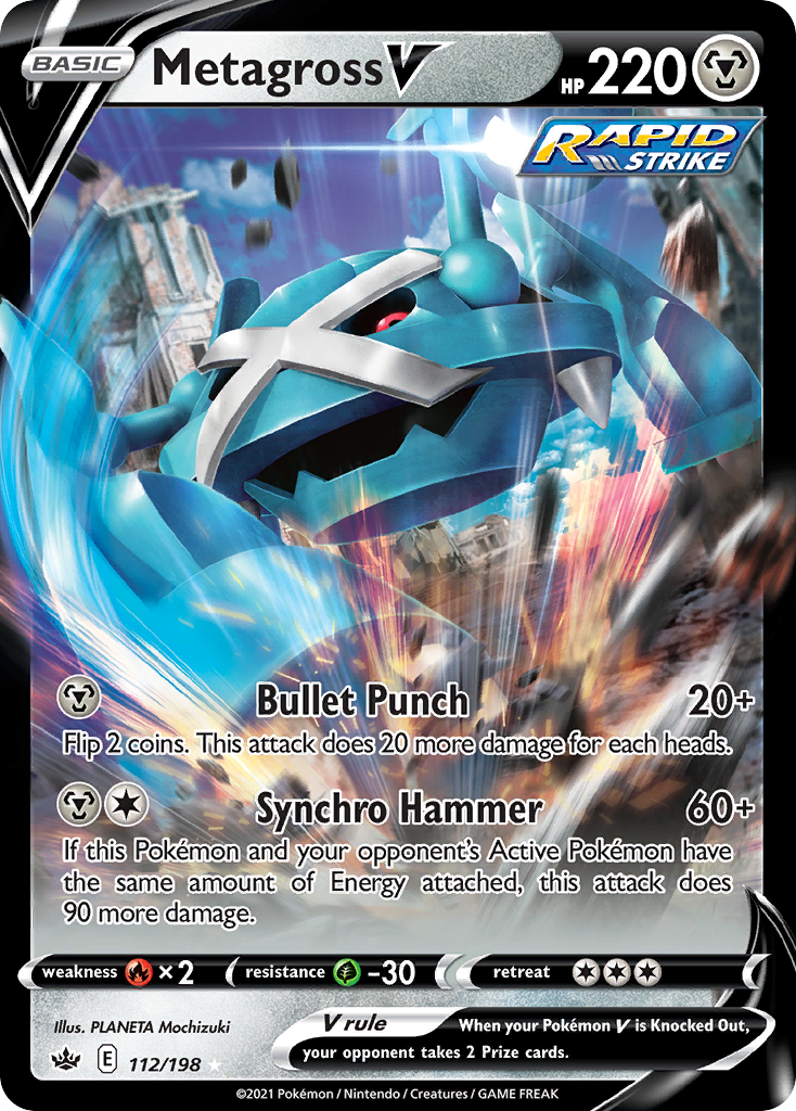 Chilling Reign Metagross V #112/198